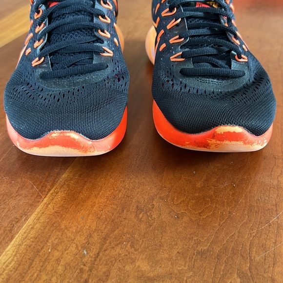 Nike Lunarglide 8, Black with orange, Men’s Size 8 - Picture 6 of 10